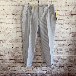 Merona Women’s Navy and White Seersucker Cuffed Chinos